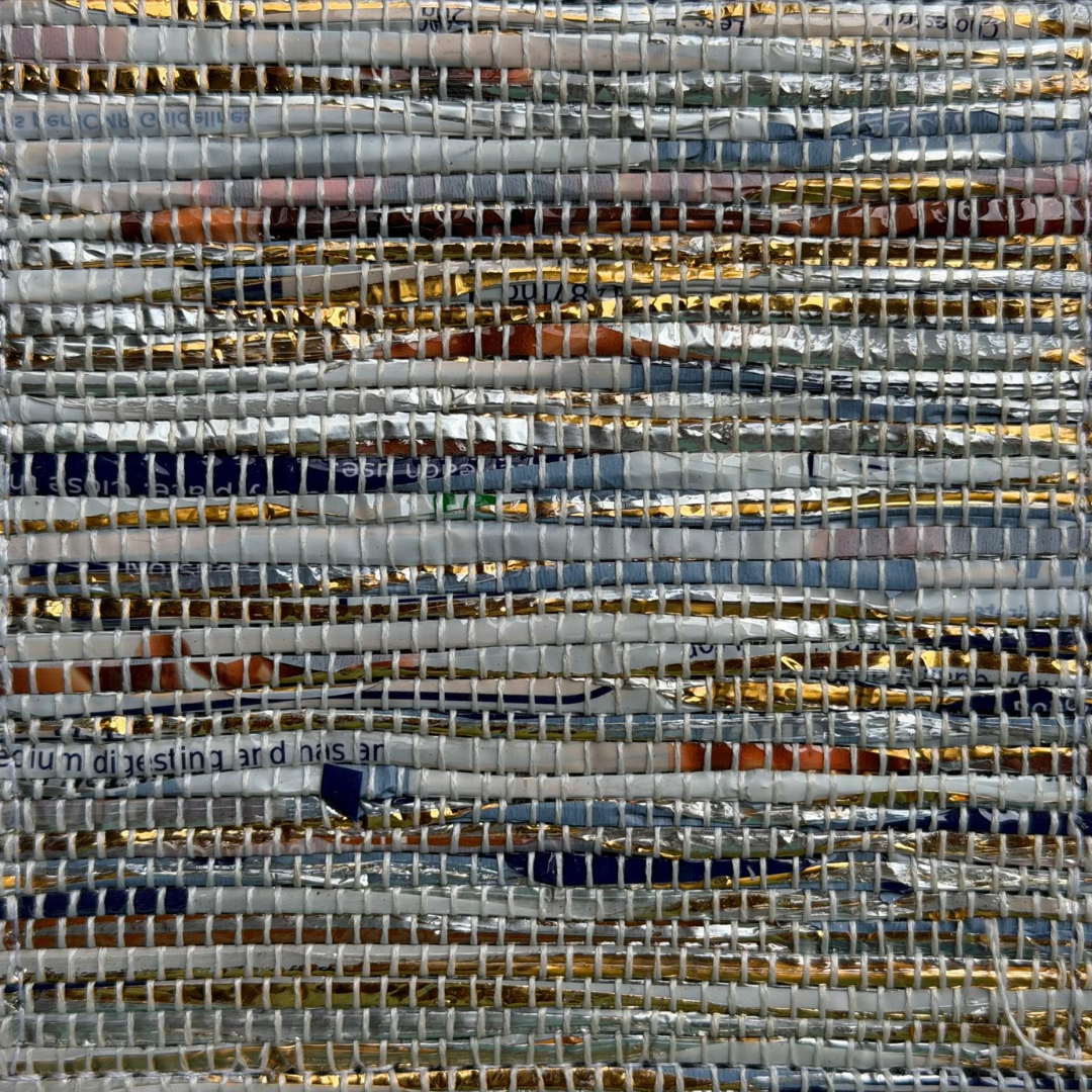 Upcycled Handwoven Coasters (Set of 4) – Stylish & Sustainable