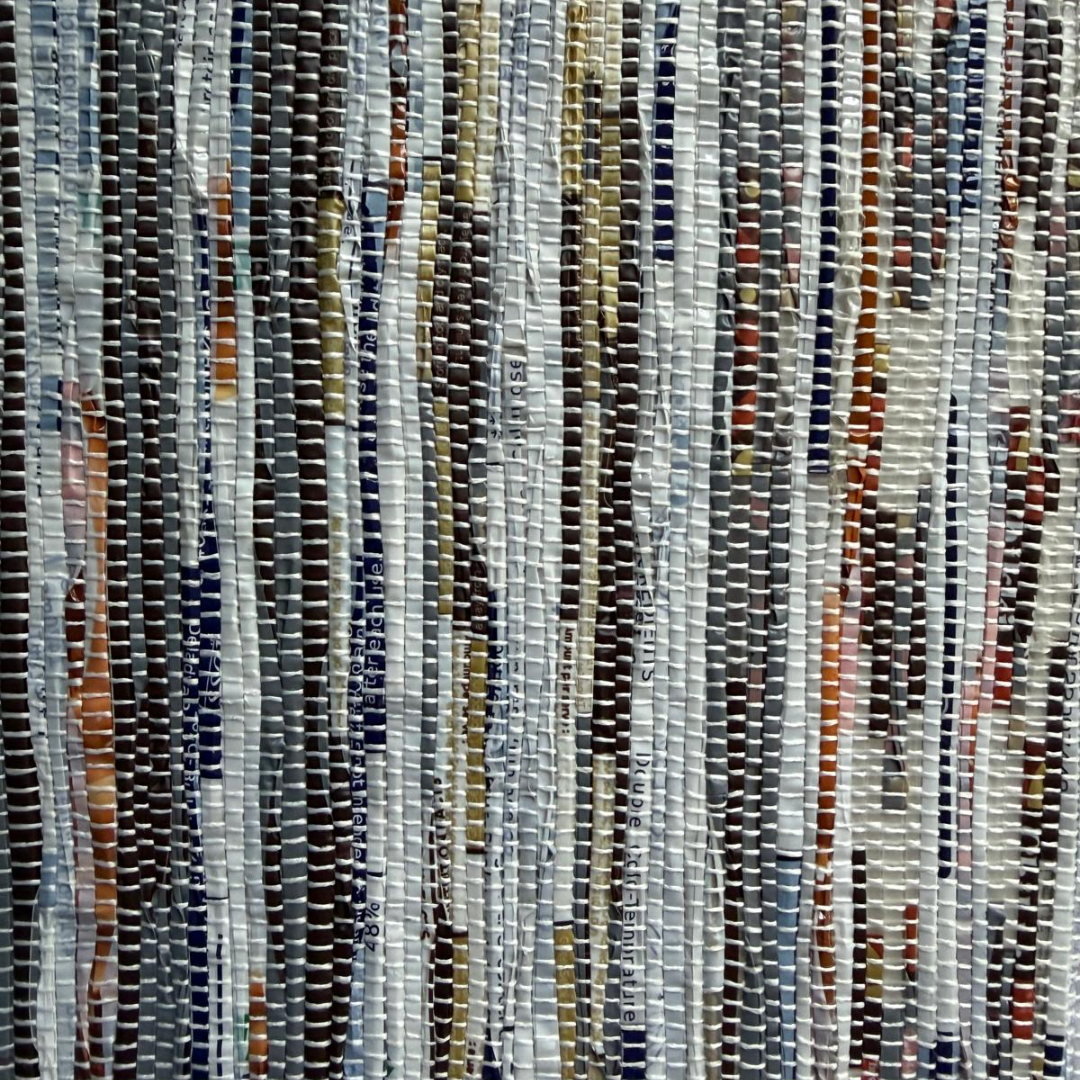 Upcycled A5 Diary Cover with Notebook – Handwoven & Personalizable