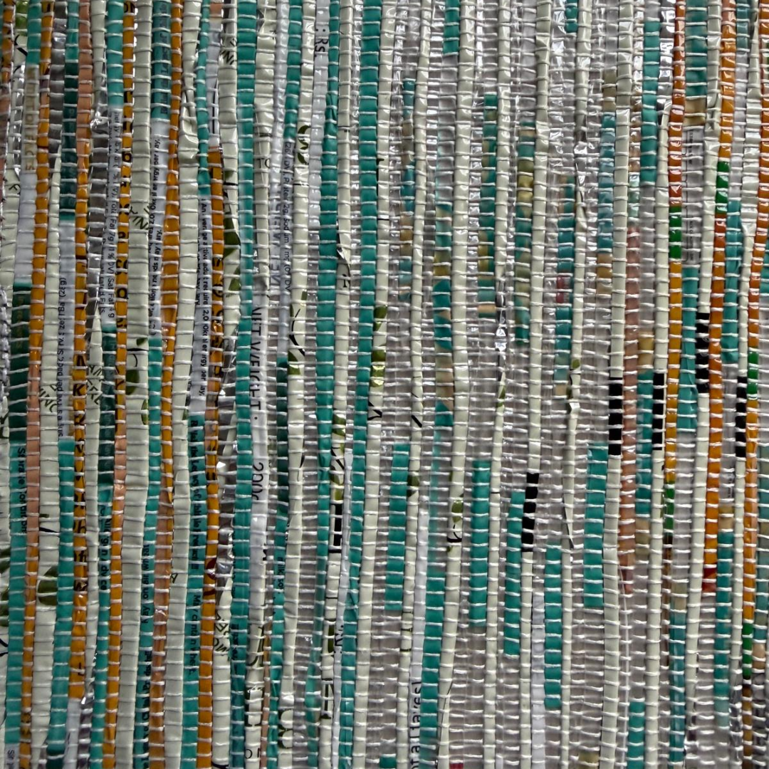 Upcycled A5 Diary Cover with Notebook – Handwoven & Personalizable