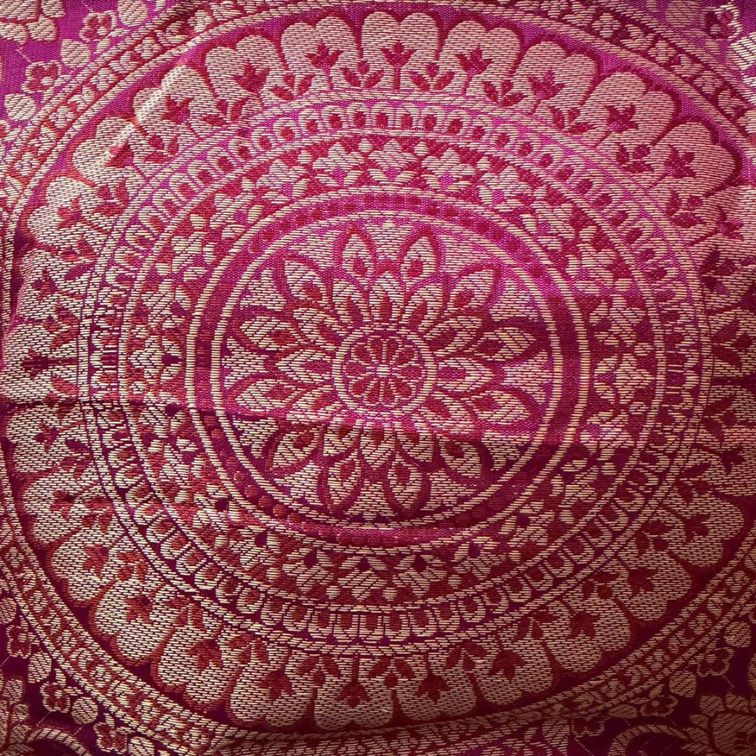Banarasi Silk Gift Bags | Assorted Colors (11.5x12x3")