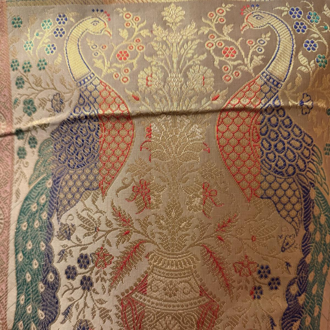 Banarasi Silk Gift Bags | Assorted Colors (11.5x12x3")