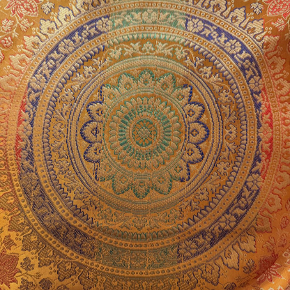 Banarasi Silk Gift Bags | Assorted Colors (11.5x12x3")