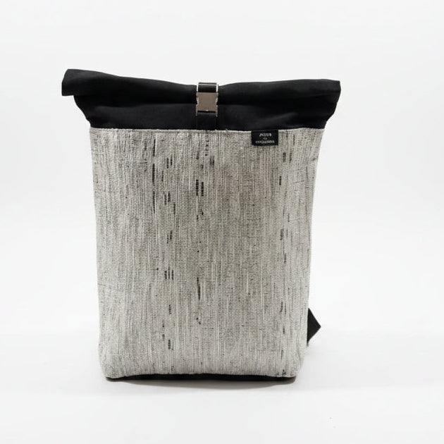 Spartan Backpack in White & Silver - Front view
