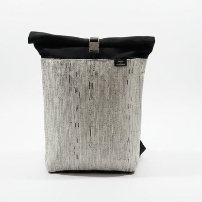 Spartan Backpack in White & Silver - Front view