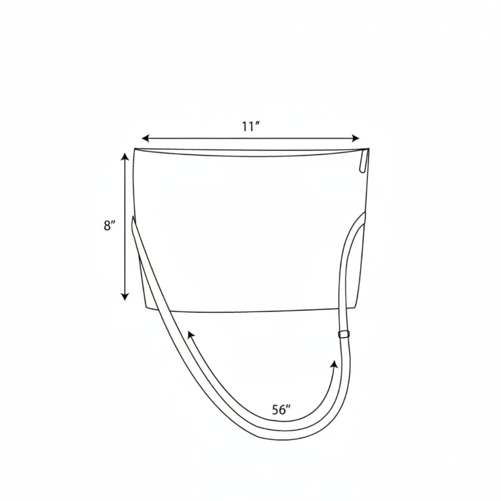 Sling-It Bag product dimensions.