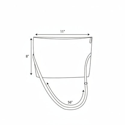 Sling-It Bag product dimensions.