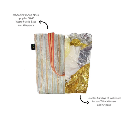 Everyday Shop-N-Go Tote – Handwoven from Waste Plastic