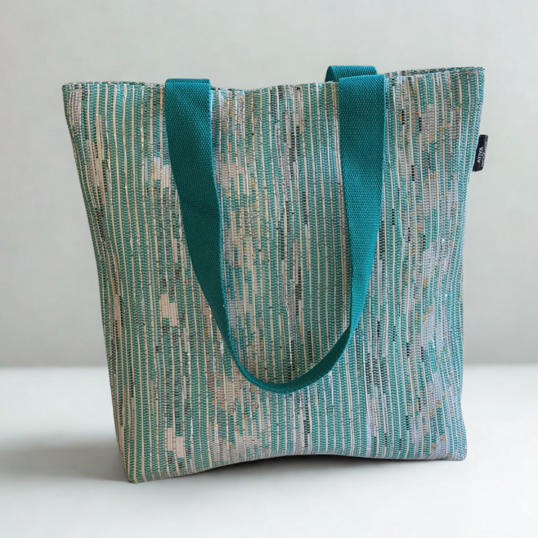 Everyday Shop-N-Go Tote – Handwoven from Waste Plastic