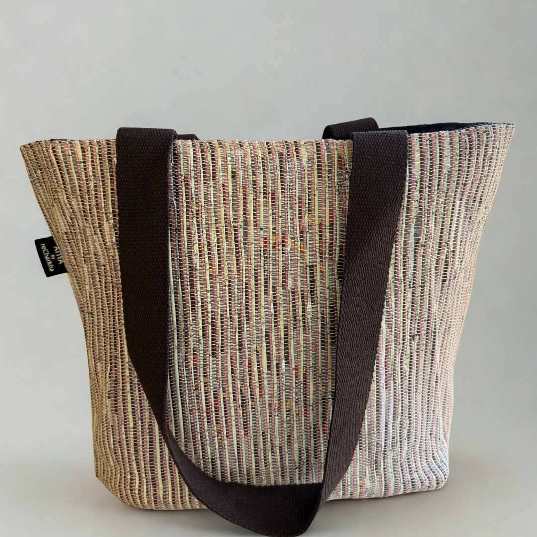 Handwoven Shopper Tote – Durable, Stylish & Upcycled
