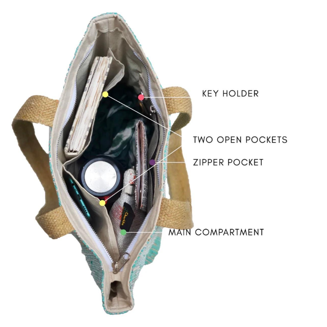 Everyday Shop-N-Go Tote – Handwoven from Waste Plastic