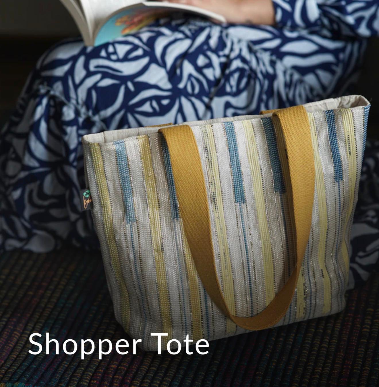 Handwoven Shopper Tote – Durable, Stylish & Upcycled