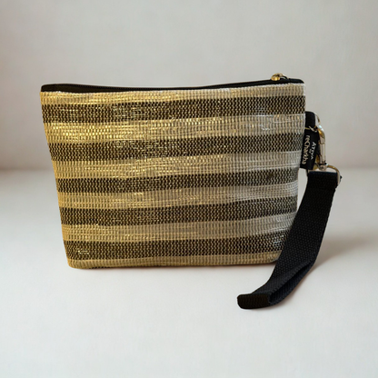Upcycled Wristlet – Handwoven, Compact & Eco-Friendly