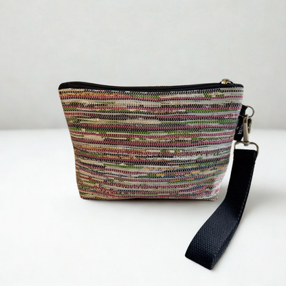 Upcycled Wristlet – Handwoven, Compact & Eco-Friendly