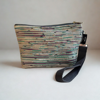 Upcycled Wristlet – Handwoven, Compact & Eco-Friendly