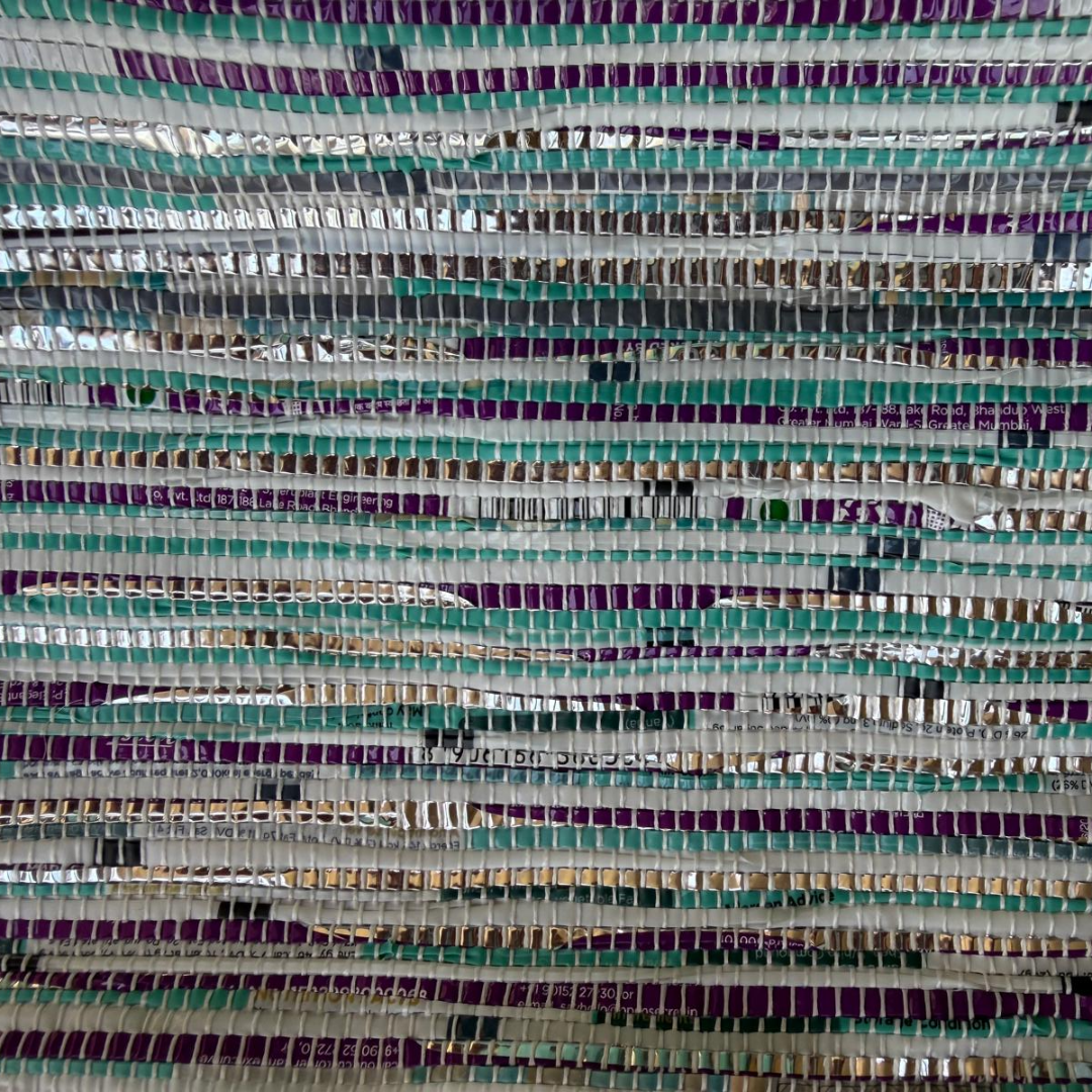 Upcycled Wristlet – Handwoven, Compact & Eco-Friendly