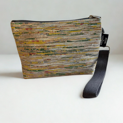 Upcycled Wristlet – Handwoven, Compact & Eco-Friendly