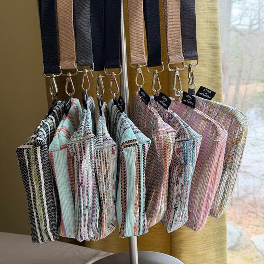 Upcycled Wristlet – Handwoven, Compact & Eco-Friendly